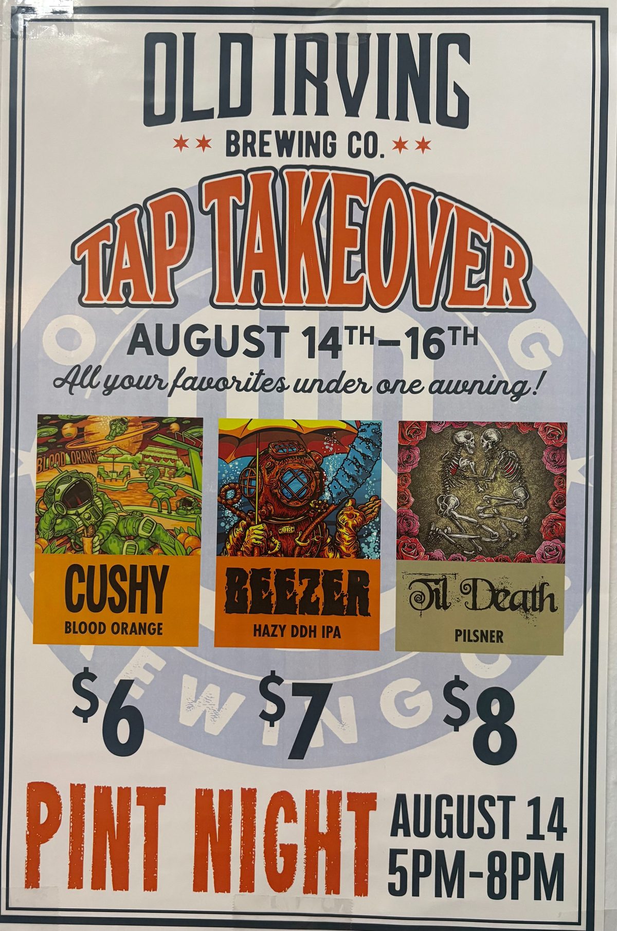 OLD IRVING BREWING CO.TAP TAKEOVER
