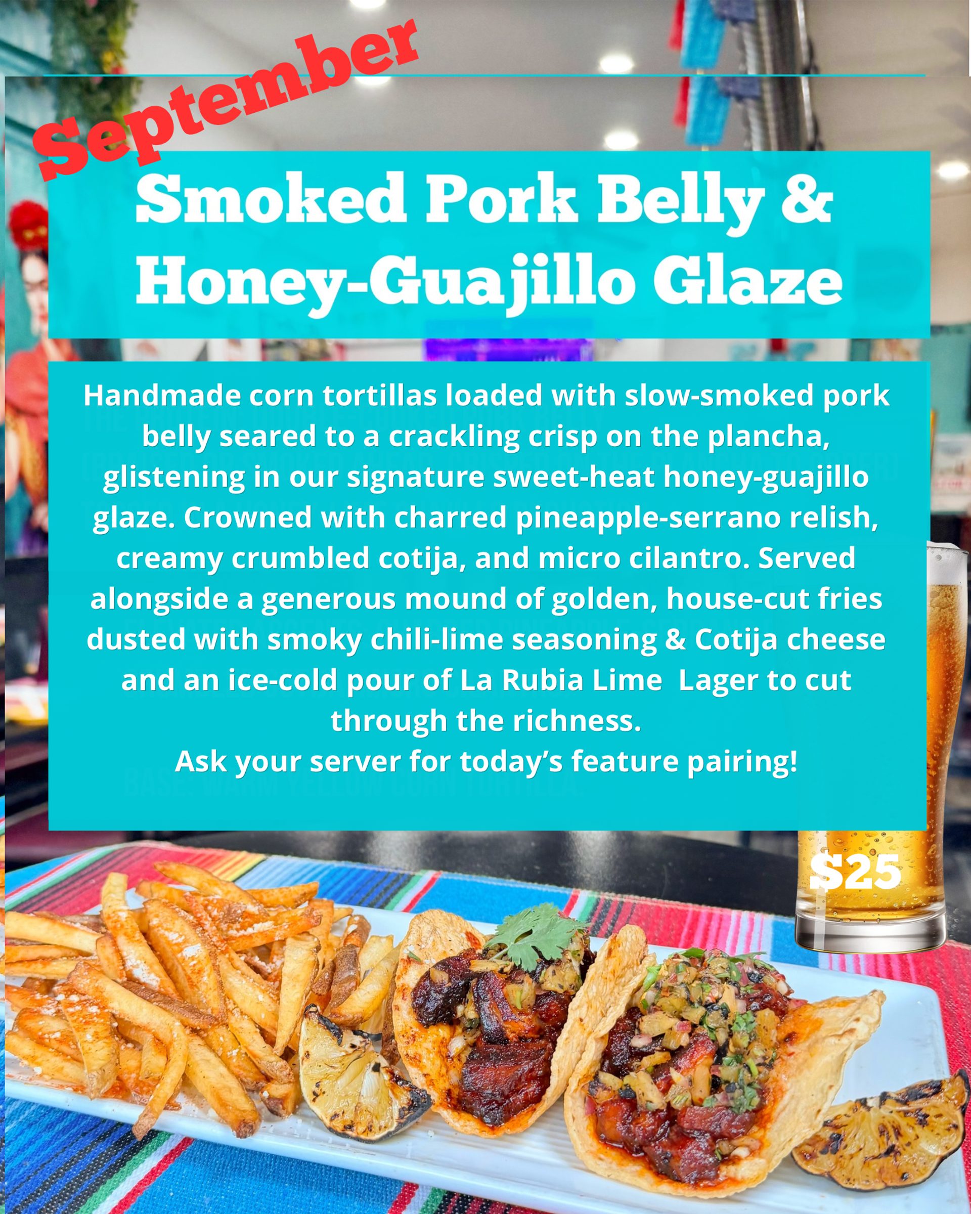 September Smoked Pork Belly & Honey-Guajillo Glaze