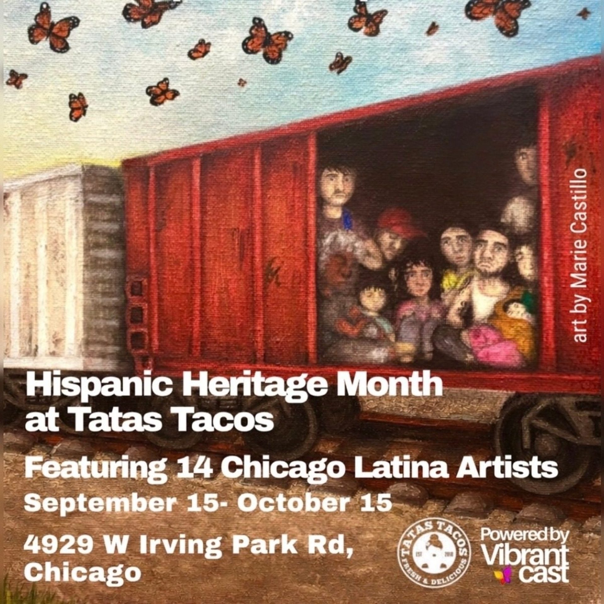 Hispanic Heritage Month Latina Art at Tatas Tacos!