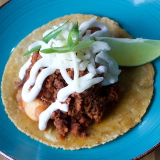 Chorizo con Papas Taco